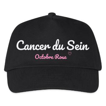 Breast Cancer Pink October - Kids’ Baseball Cap - black - Front