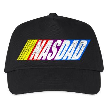 Funny Nasdad Racing car For Father's Day - Kids’ Baseball Cap - black - Front