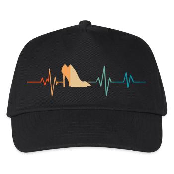 Heartbeat Retro Heeled Shoes - Kids’ Baseball Cap - black - Front
