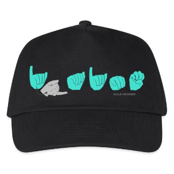 JAIME turquoise - Kids’ Baseball Cap - black - Front