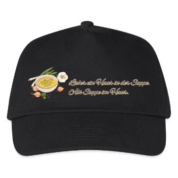 Soup Love // Illustration - Kids’ Baseball Cap - black - Front