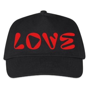 Love - Kinder Basecap - Schwarz - Vorne