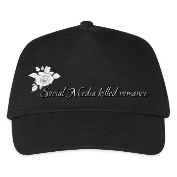 Social Media killed romance - Kids’ Baseball Cap - black - Front