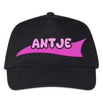 First name Antje - Kids’ Baseball Cap - black - Front