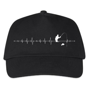 Silhouette de pêche à impulsions - Casquette de baseball Enfant - noir - Devant