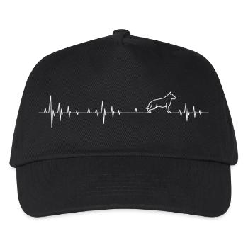 Heartbeat Hundetrainer - Kinder Basecap - Schwarz - Vorne