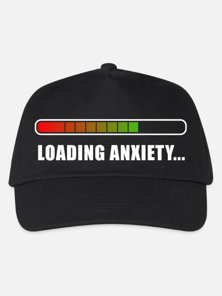 Loading Anxiety... - Kinder Basecap - Schwarz