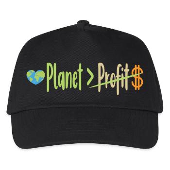 Green Message - Zero Waste Ecological Activism - Kids’ Baseball Cap - black - Front