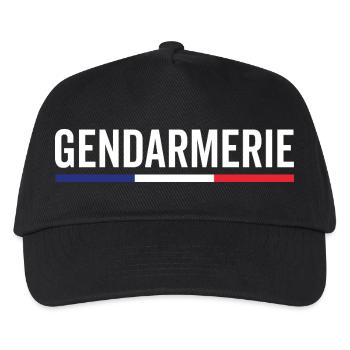 Gendarmerie France Emblème Détaillé - Casquette de baseball Enfant - noir - Devant