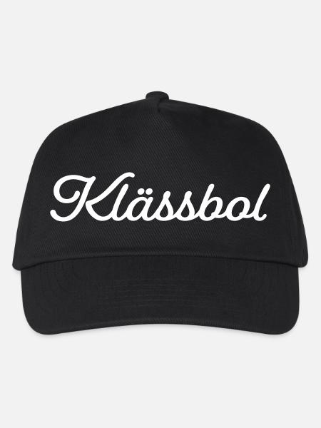 Klässbol weiß - Kinder Basecap - Schwarz