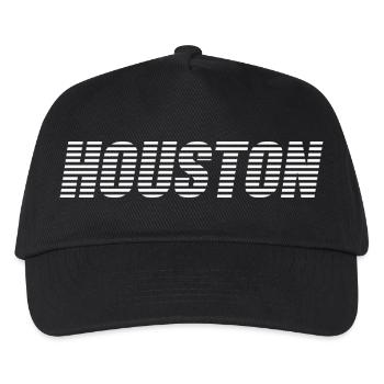 Houston Texas - Kinder Basecap - Schwarz - Vorne