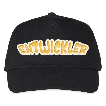 Job Entwickler - Kinder Basecap - Schwarz - Vorne