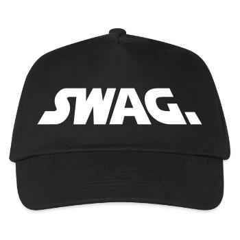 Galaktischer Swag Schriftzug - Kinder Basecap - Schwarz - Vorne