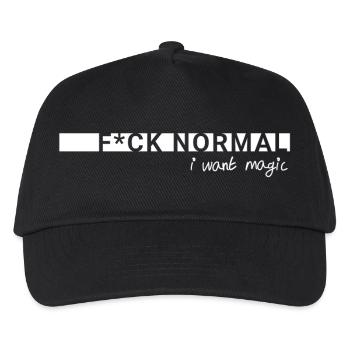 de normal – Je veux de la magie - Casquette de baseball Enfant - noir - Devant