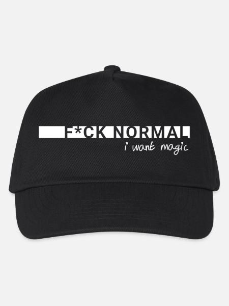 F*ck Normal – I Want Magic - Kinder Basecap - Schwarz
