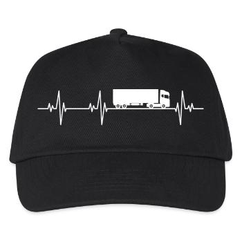 Lkw-Fahrer Lkw-Fahrer - Kinder Basecap - Schwarz - Vorne