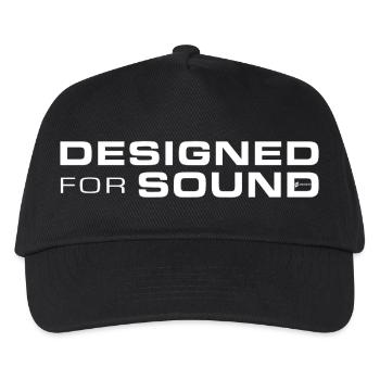 Designed For Sound - Kinder Basecap - Schwarz - Vorne