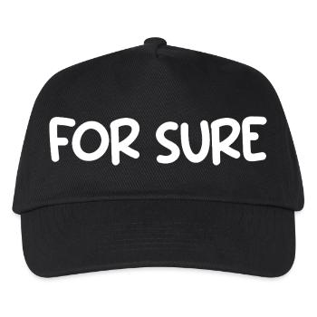 Sicher - Kinder Basecap - Schwarz - Vorne