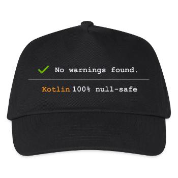 Sweat à capuche et chemise Nerd Kotlin, tasse de fan de codage - Casquette de baseball Enfant - noir - Devant