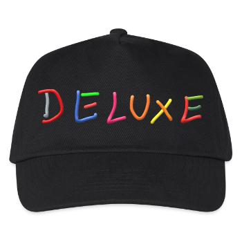 Lettrage arc-en-ciel de luxe - Casquette de baseball Enfant - noir - Devant