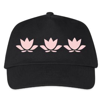 Lotus Flower Lotus Flower Flower Pastel Flower Yoga - Kids’ Baseball Cap - black - Front