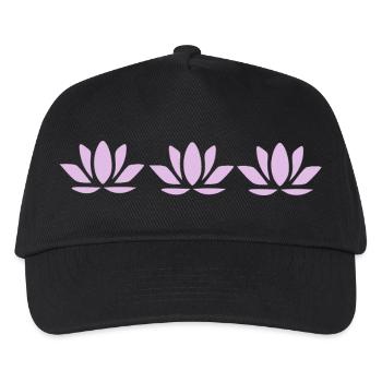 Lotus Flower Lotus Flower Pastel Violet Flower Flowers - Kids’ Baseball Cap - black - Front
