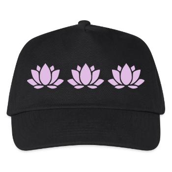 Lotus Flower Lotus Flower Violet Flower Flower Yoga - Kids’ Baseball Cap - black - Front