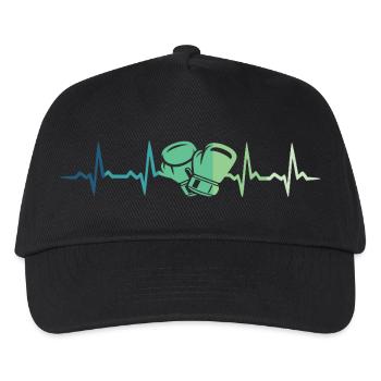 Boxe cadeau boxe battement de coeur arts martiaux - Casquette de baseball Enfant - noir - Devant