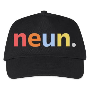 9. Geburtstag Junge Neun 9 Jahre Jubiläum  - Kinder Basecap - Schwarz - Vorne