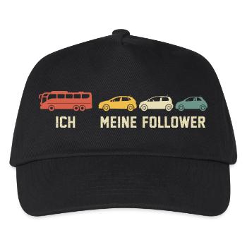 Busfahrer Und Meine Follower - Kinder Basecap - Schwarz - Vorne