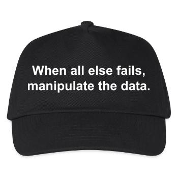 Data Science Statistik Data Scientist Statisticia - Kinder Basecap - Schwarz - Vorne