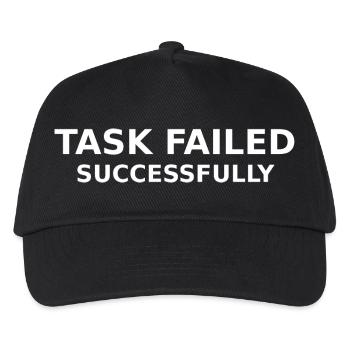 Task Failed Successfully - Kids’ Baseball Cap - black - Front
