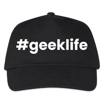 Geek-Leben - Kinder Basecap - Schwarz - Vorne