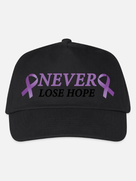 Never Lose Hope - Krebs - Kinder Basecap - Schwarz