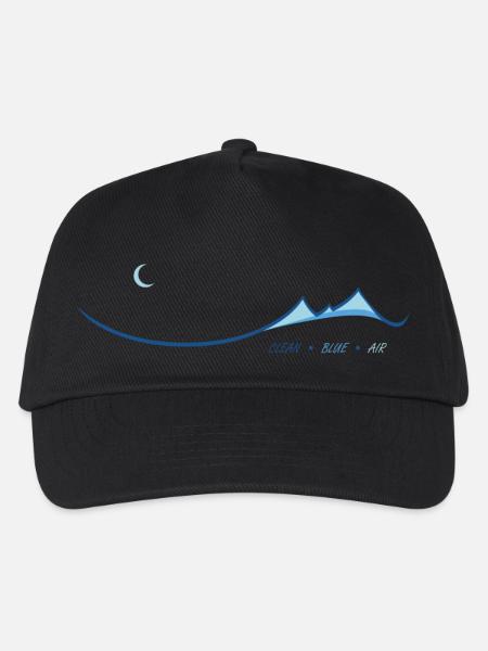 Clean Blue Air - Kids’ Baseball Cap - black