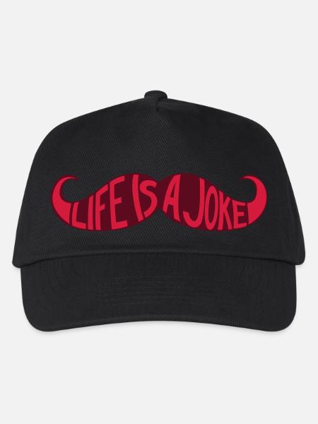 Moustache - Life is a joke - Casquette de baseball Enfant - noir