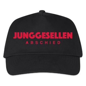 Junggesellen - Kinder Basecap - Schwarz - Vorne