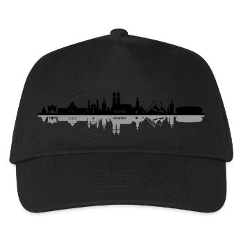 Skyline - München - Kinder Basecap - Schwarz - Vorne