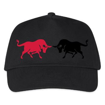 stiere - Kinder Basecap - Schwarz - Vorne