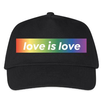 LOVE IS LOVE - Kids’ Baseball Cap - black - Front