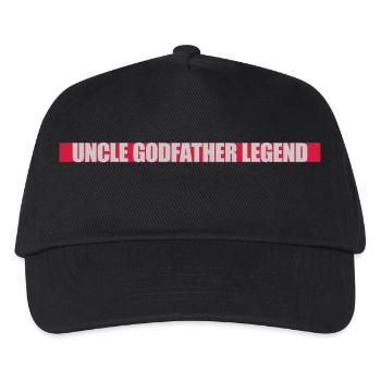 Uncle Godfather Legend Quote - Kids’ Baseball Cap - black - Front