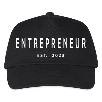 Entrepreneur Est. 2023 Graduated Entrepreneur Gift - Kids’ Baseball Cap - black - Front