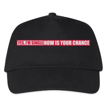 single now your chance - Kinder Basecap - Schwarz - Vorne