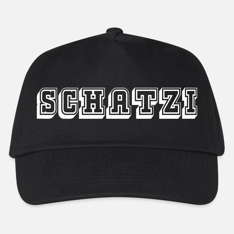 Schatzi Tshirt white - Kinder Basecap - Schwarz