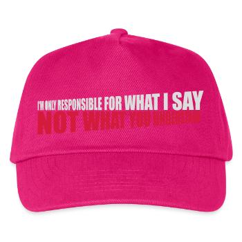 ce que je dis citation - Casquette de baseball Enfant - fuchsia - Devant