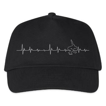 Pulse-Tanz-Silhouette - Kinder Basecap - Schwarz - Vorne