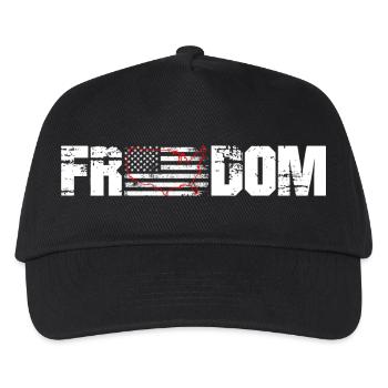 Patriotic USA Home Map Grunge T-Shirt - Kinder Basecap - Schwarz - Vorne
