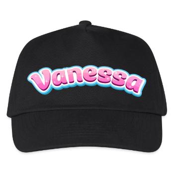 Vanessa Geschenk - Kinder Basecap - Schwarz - Vorne