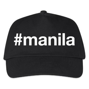 MANILA Hashtag Philippines - Kids’ Baseball Cap - black - Front