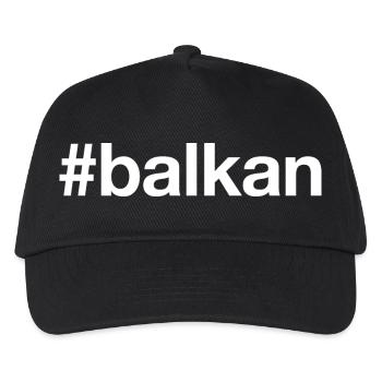 BALKAN Hashtag - Kinder Basecap - Schwarz - Vorne